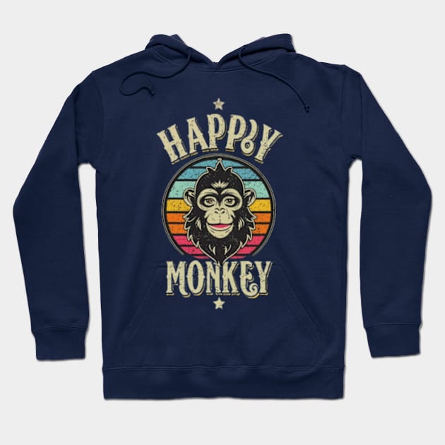 Happy Monkey Hoodie by TshirtMA